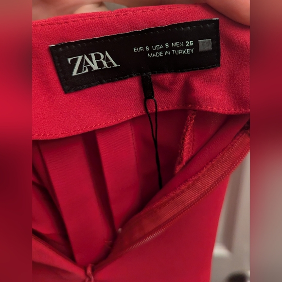 Zara Raspberry Belted Mini Skirt - S - Picture 5 of 5